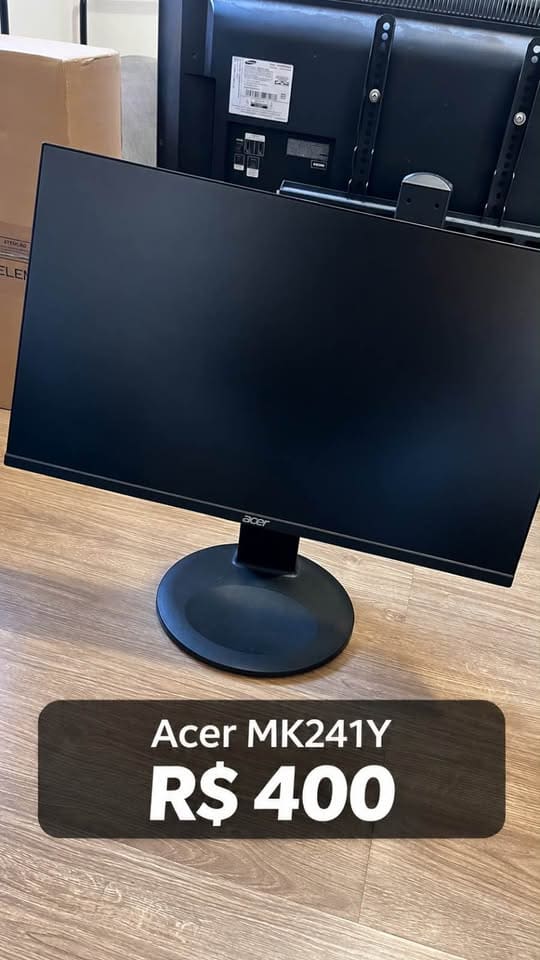 Monitor Acer MK241Y – 23,8” Full HD IPS 100Hz em Alvinopolis