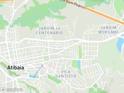 Mapa da área de atendimento de J3 Energy em Atibaia