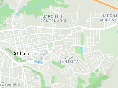 Mapa da área de atendimento de Clínica Maxwell em Atibaia