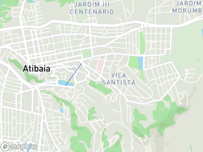 Mapa da área de atendimento de TD Studio Nutricao & Bem-estar Ltda em Atibaia