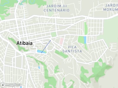 Mapa da área de atendimento de V e T Assistencia e Manutencao de Computadores em Atibaia