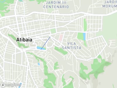 Mapa da área de atendimento de Atende Zap em Atibaia