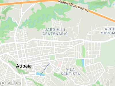 Mapa da área de atendimento de SO Merengue em Atibaia
