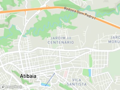 Mapa da área de atendimento de Renovar Saude e Bem Estar em Atibaia