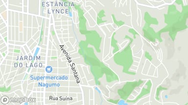 Mapa aproximado do bairro Itapetinga, em Atibaia, com um pino na região do anúncio