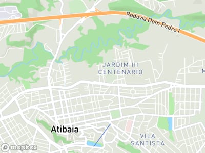 Mapa da área de atendimento de Padaria e Confeitaria Parque dos Coqueiros em Atibaia