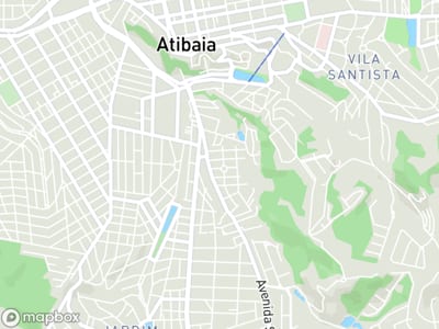 Mapa da área de atendimento de Carolina Callegari em Atibaia