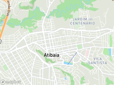 Mapa da área de atendimento de Obara Studio em Atibaia