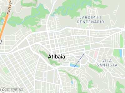 Mapa da área de atendimento de Drop On - Web Studio em Atibaia