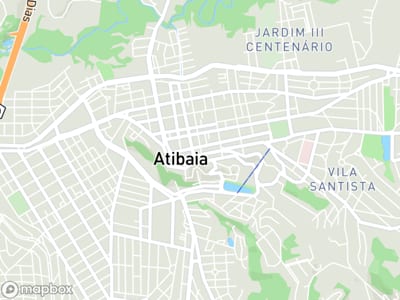 Mapa da área de atendimento de Amorsaude em Atibaia