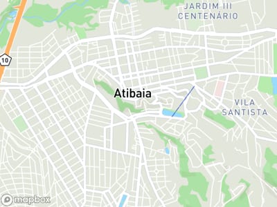 Mapa da área de atendimento de Calazans Assessoria e Contabilidade em Atibaia