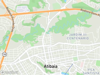 Mapa da área de atendimento de Evolution Cameras em Atibaia