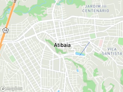 Mapa da área de atendimento de Auana Leme Odontologia e Estetica em Atibaia