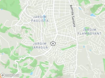 Mapa da área de atendimento de Flow em Atibaia
