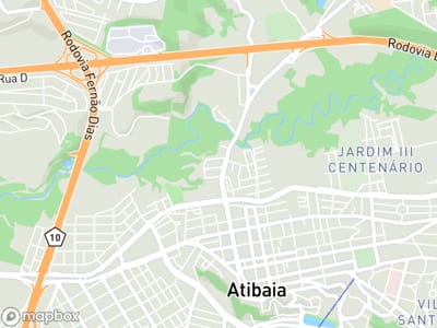 Mapa da área de atendimento de Flash Car em Atibaia