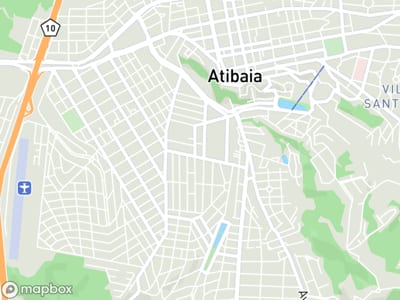 Mapa da área de atendimento de Cristal Energia em Atibaia