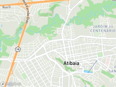 Mapa da área de atendimento de Express Contabil em Atibaia