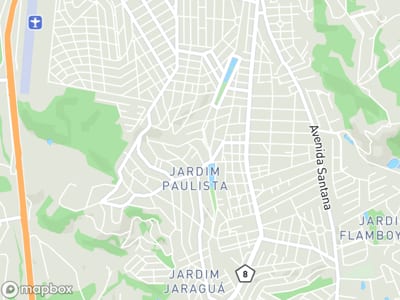 Mapa da área de atendimento de Ellas Est. 2014 em Atibaia
