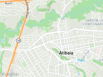 Mapa da área de atendimento de Odonto Uai em Atibaia