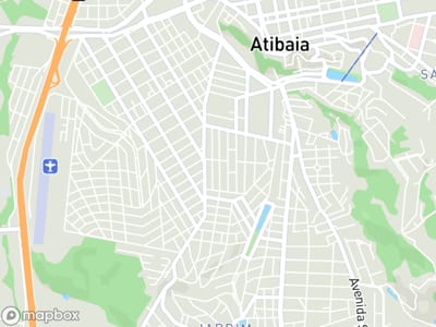 Mapa da área de atendimento de Delta Service em Atibaia