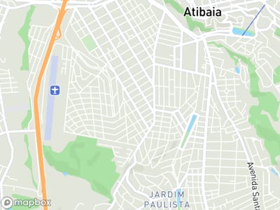 Mapa da área de atendimento de Nero Energia Solar em Atibaia