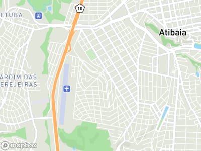 Mapa da área de atendimento de Aps Construcoes em Atibaia