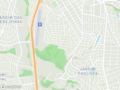 Mapa da área de atendimento de 2egk em Atibaia