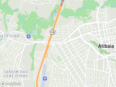 Mapa da área de atendimento de Casa do Óleo em Atibaia