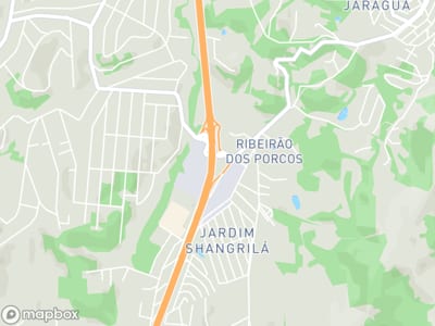 Mapa da área de atendimento de Lubrax Center em Atibaia