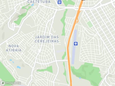 Mapa da área de atendimento de RA Contabil em Atibaia