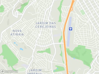 Mapa da área de atendimento de Xodo do Papai I em Atibaia