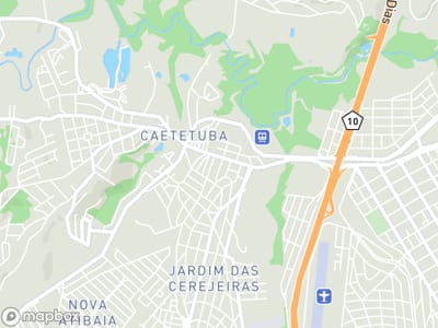 Mapa da área de atendimento de Freaks Academia Ltda em Atibaia