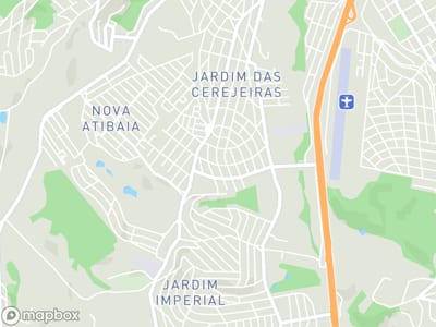 Mapa da área de atendimento de Academia Simmus em Atibaia