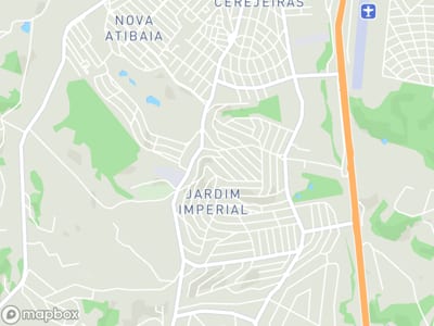 Mapa da área de atendimento de Brasil Seg em Atibaia