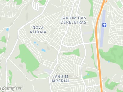 Mapa da área de atendimento de Renove Estética e Bem Estar em Atibaia