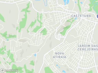Mapa da área de atendimento de Nutricionista Debora Barros em Atibaia