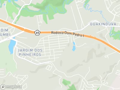 Mapa da área de atendimento de Cilinica Odontologica Giovanna Virno Gamba em Atibaia
