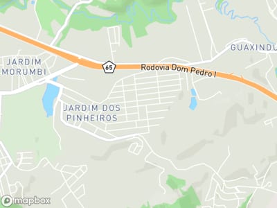 Mapa da área de atendimento de Joy Terapias Integrativas em Atibaia