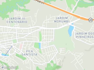 Mapa da área de atendimento de Vetcare em Atibaia